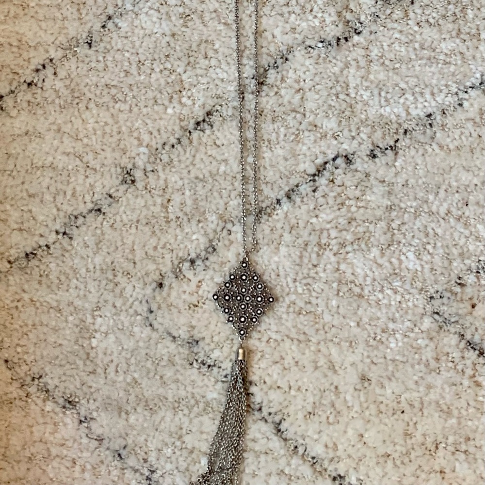 Long tassel necklace